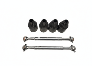 5B pair of used rear dog bones and new rubber boots